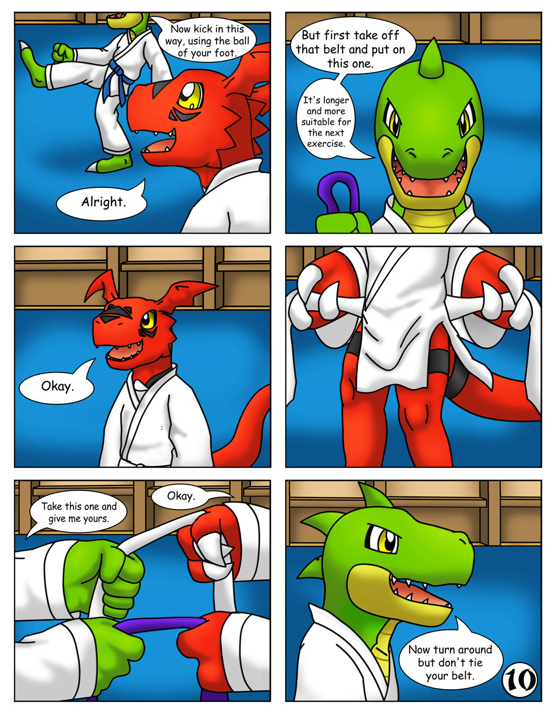 Guilmon Practices Karate page 11 full