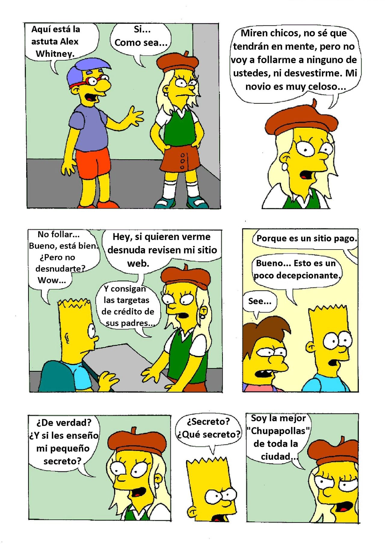 Comic xxx de "Los Simpsons" - La mas puta de Springfield page 9 full