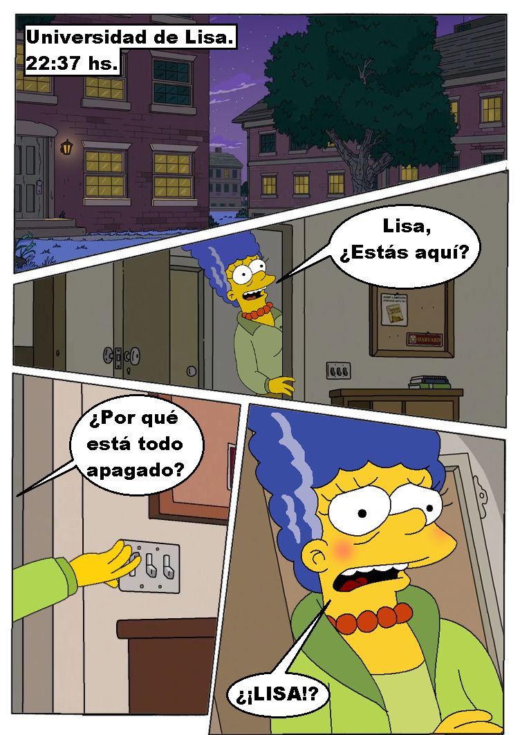 Comic xxx de "Los Simpsons" - Lisa en la universidad page 1 full
