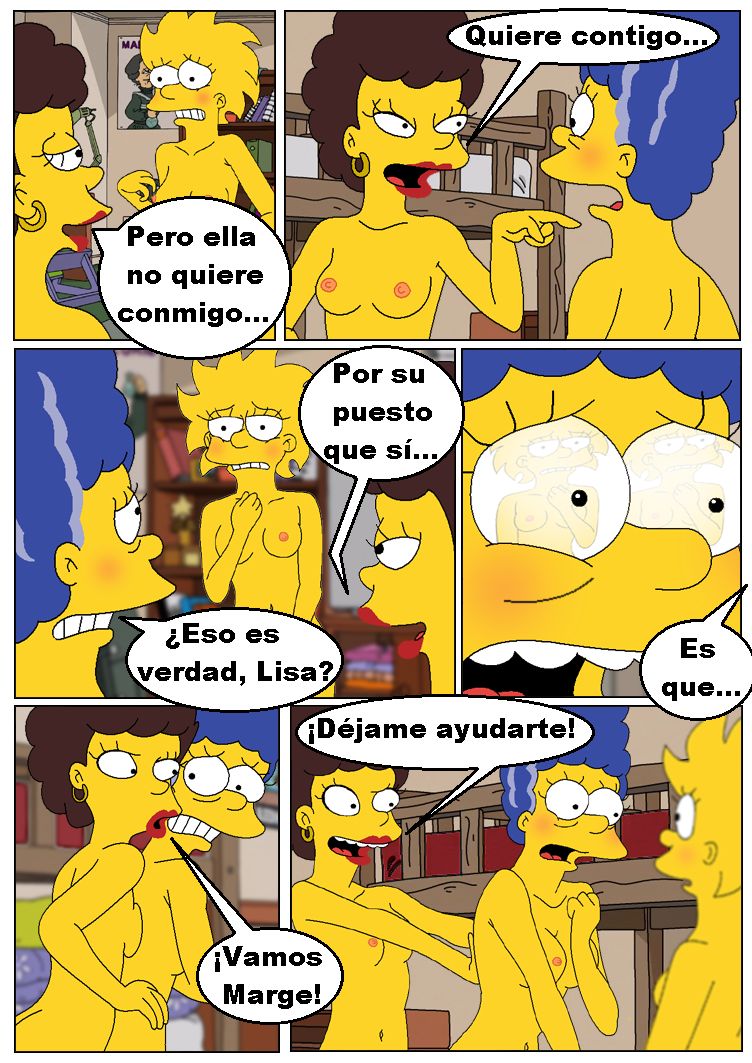 Comic xxx de "Los Simpsons" - Lisa en la universidad page 8 full