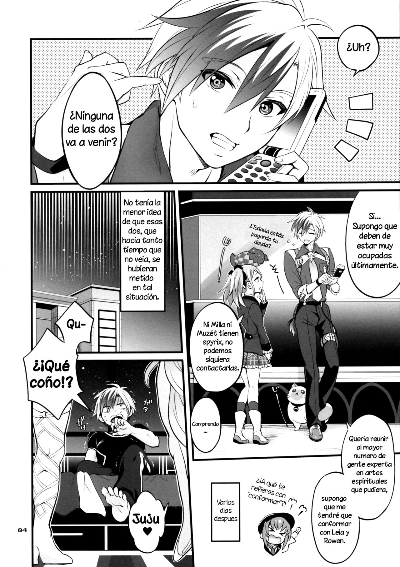 Futanari Seirei Shimai ni Shieki Sarechau!? page 4 full