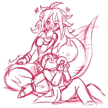 [rururururus]Android 21 vore sketch cover
