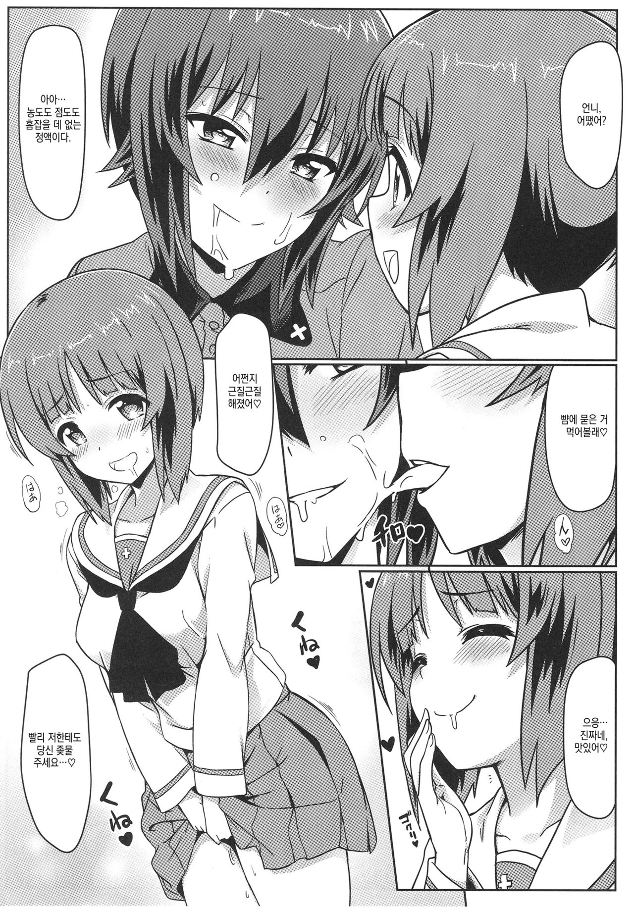 Nishizumi-ryuu Skinship | 니시즈미류 스킨십 page 9 full
