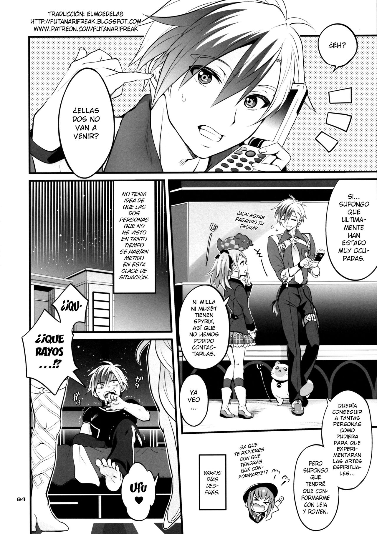 Futanari Seirei Shimai ni Shieki Sarechau!? page 4 full