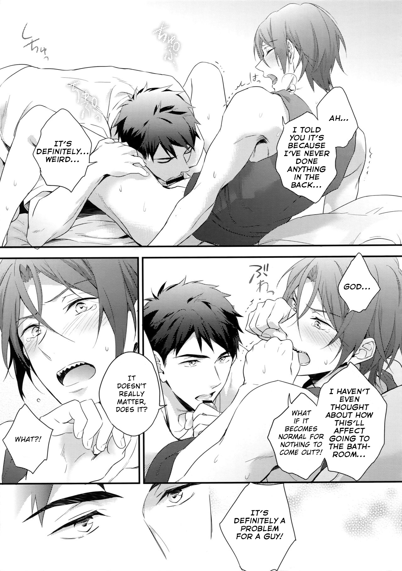 Matsuoka Rin no Hajimete Zenbu. | Rin Matsuoka's First Everything page 12 full