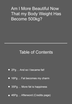 Watashi, Taiju 500kg Ijo Ni Natchatta Okage De Kawaiku Narimashita Yo Ne? | Am I More Beautiful Now That My Body Weight Has Become More Than 500kg?