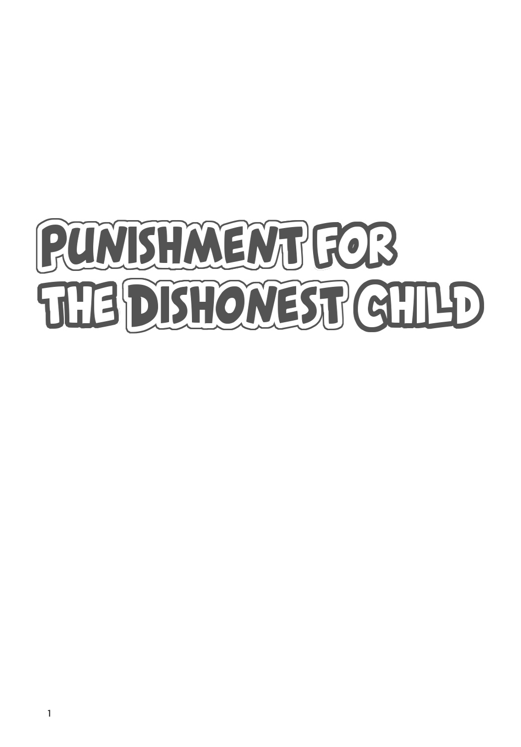 Sunao ja nai Ko ni wa Oshioki Shite Sashiagero | Punishment for the Dishonest Child page 3 full