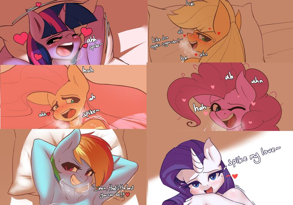 Spike x Mane 6 page 1 full
