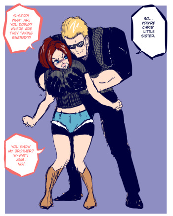 [Shishikasama] Claire & Wesker (Resident Evil) (Sketches) cover