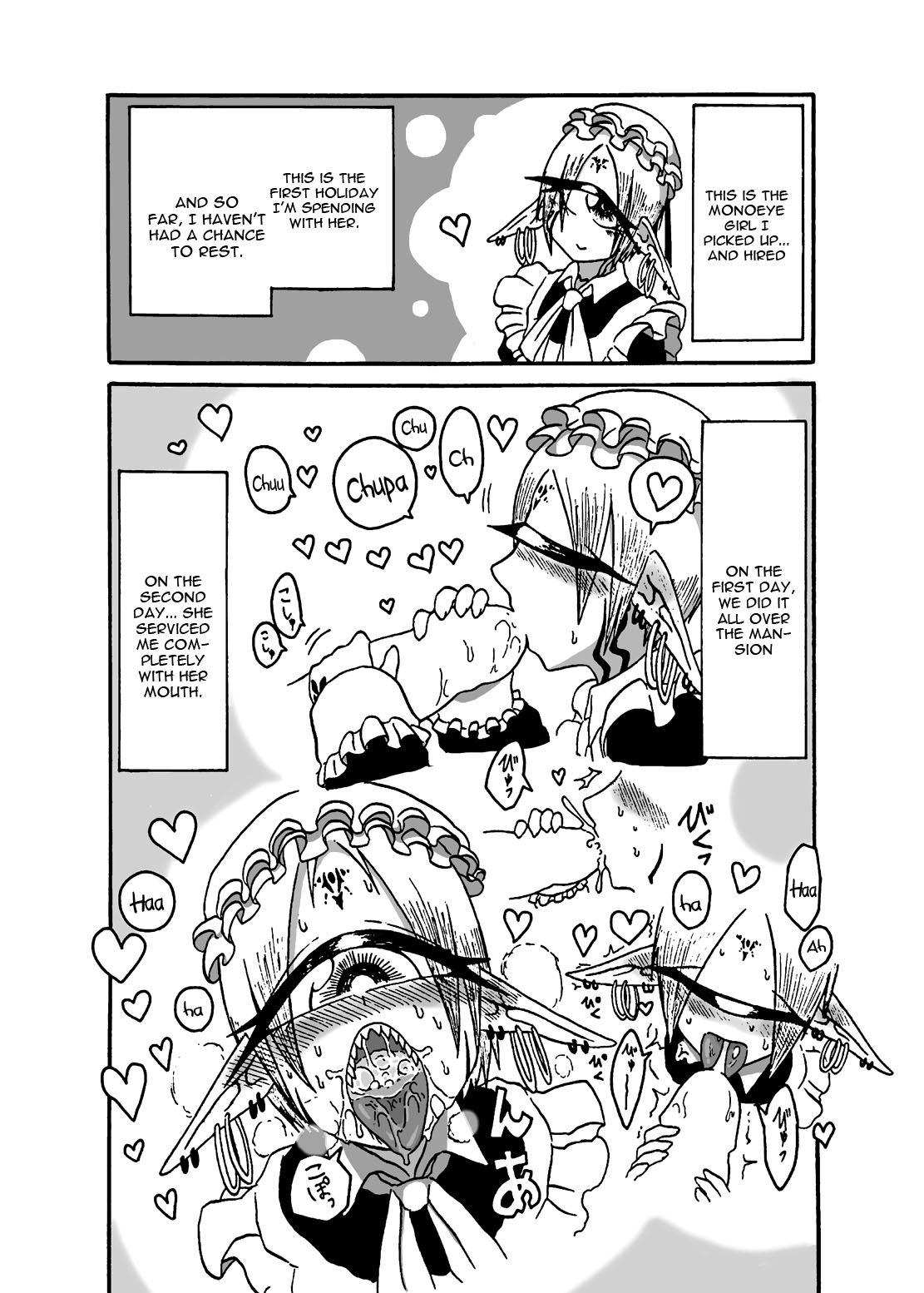 Mikai no Chi de Hirotta Nazo Gengo Tangan-chan o Maid to Shite Yatotte Icha Love suru Hon 3 page 5 full