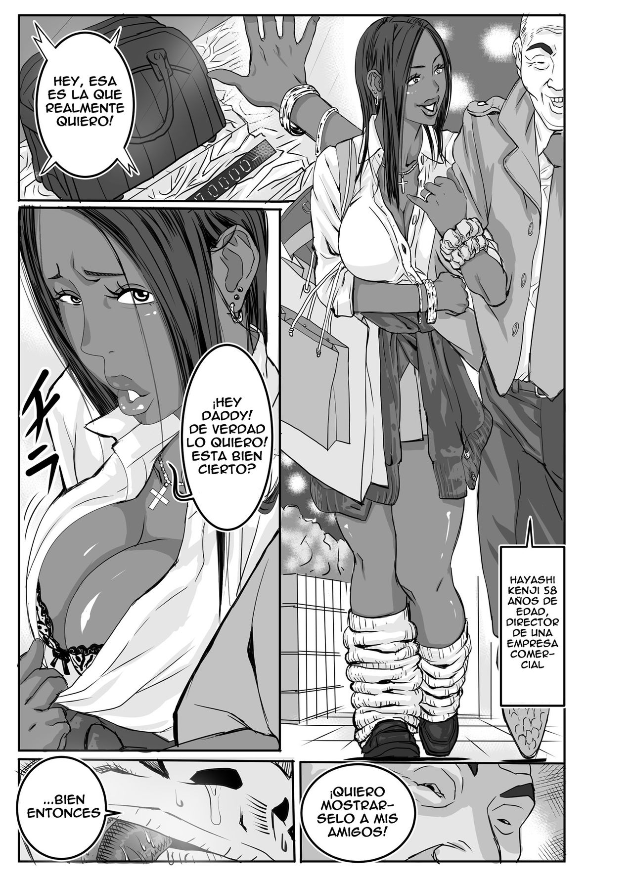 Cho ~Namaiki na Kuro Gal JK to Pakoritai Kimo Oyaji-tachi page 5 full
