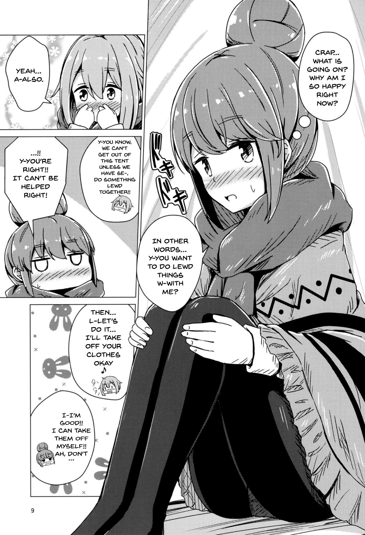 Sex Shinai to Derenai Tent ni Tojikomerareta NadeRin | Nade And Rin Were Trapped Inside Their Tent Unless They Had Sex page 8 full