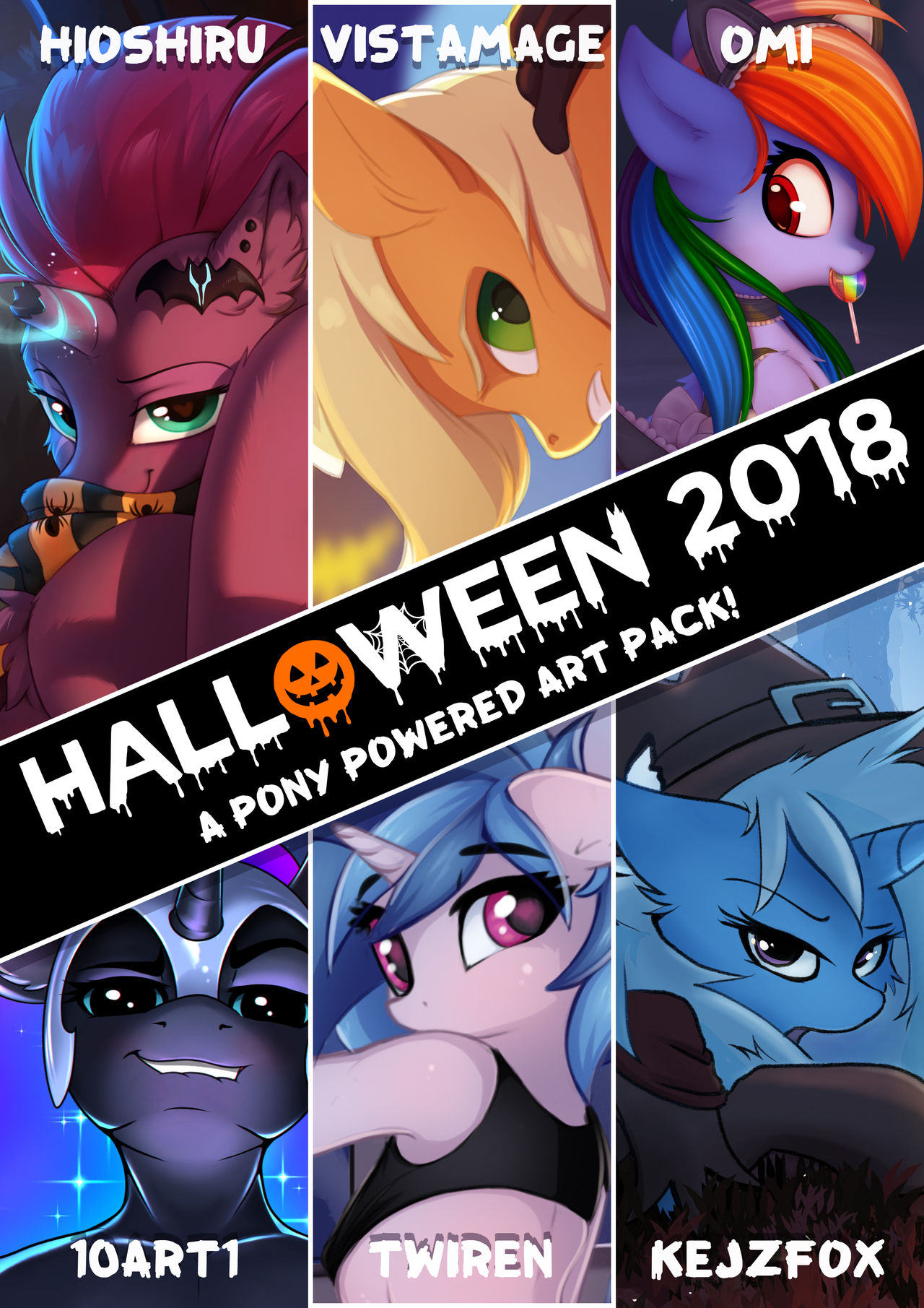 Halloween 2018: A Pony Powered Art Pack page 1 full