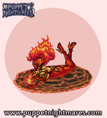 (Puppet Nightmares) Fire Giantess Hecation Game Sprites cover