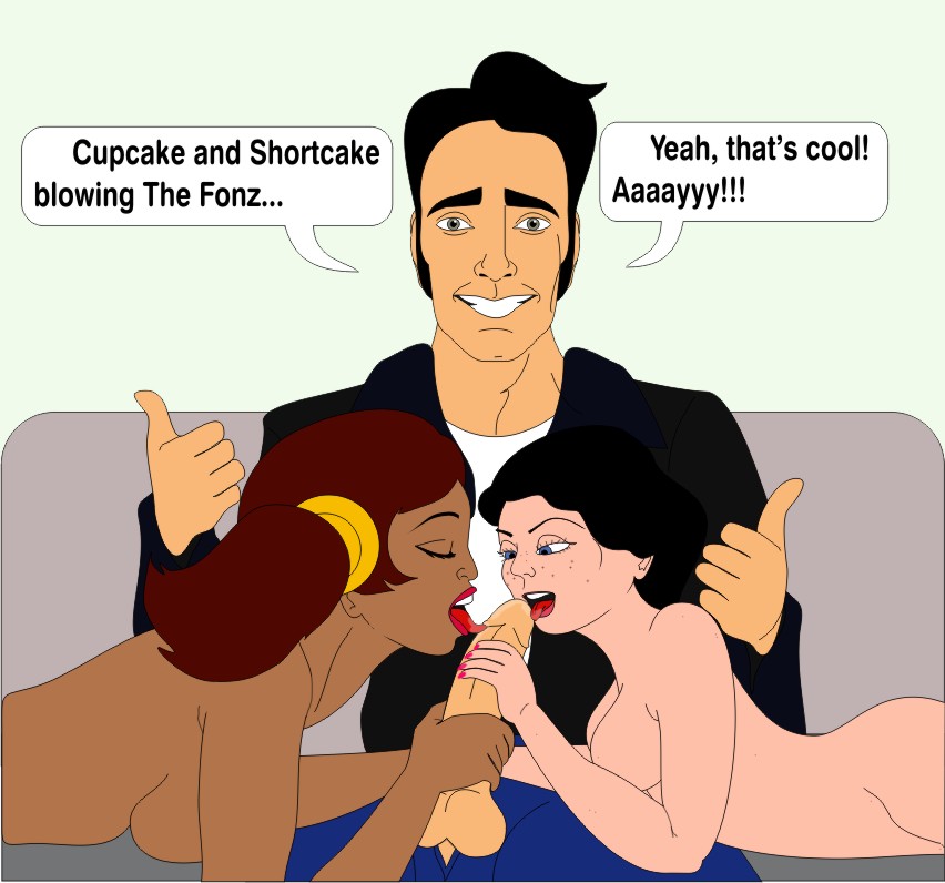 The Fonz Happy Days Gang page 1 full