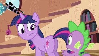 Spike Is Eye Level With Pony Ass cover