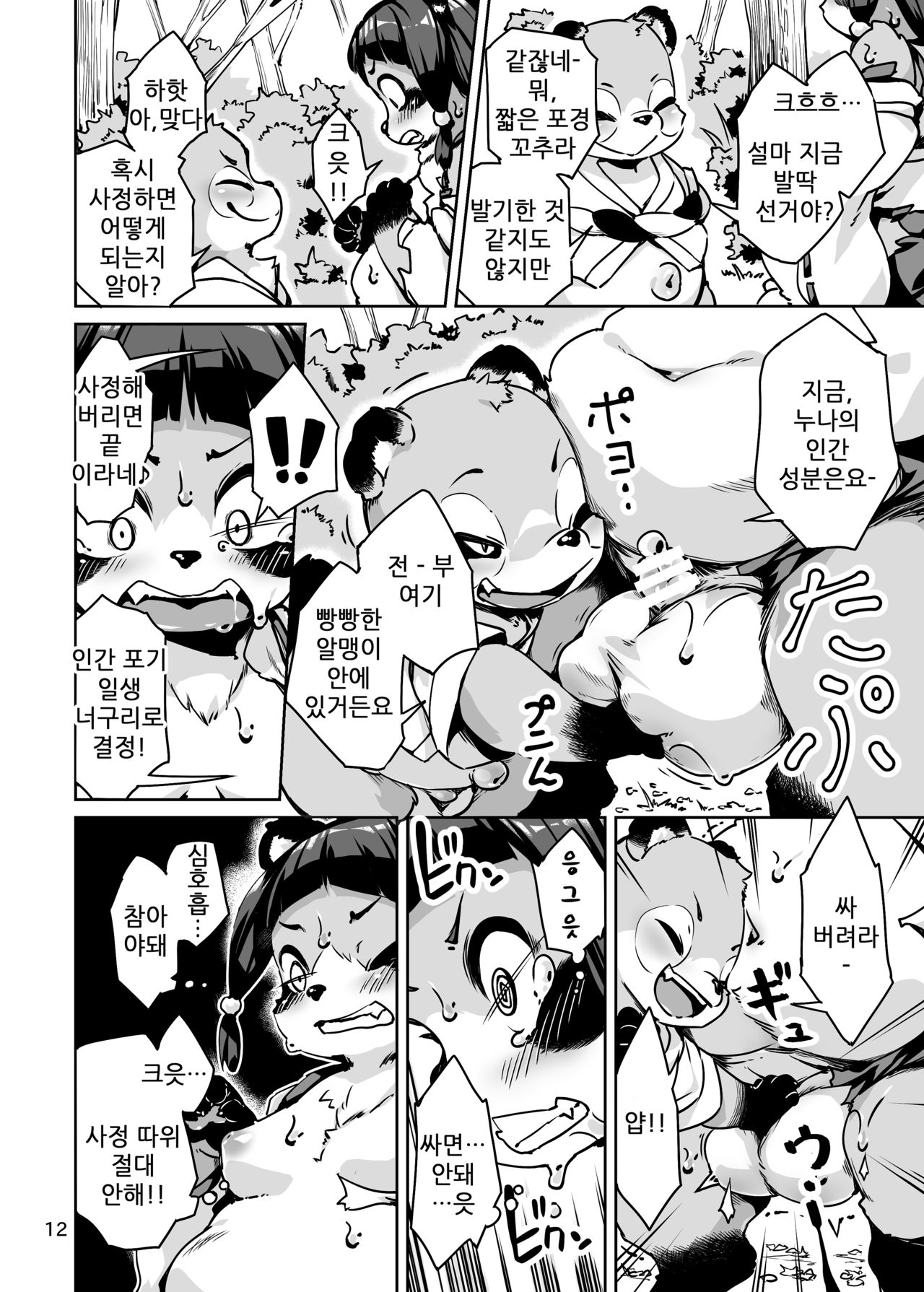 Taima Miko Rinka Tanuki Hen | 퇴마무녀 린카 너구리화 page 12 full
