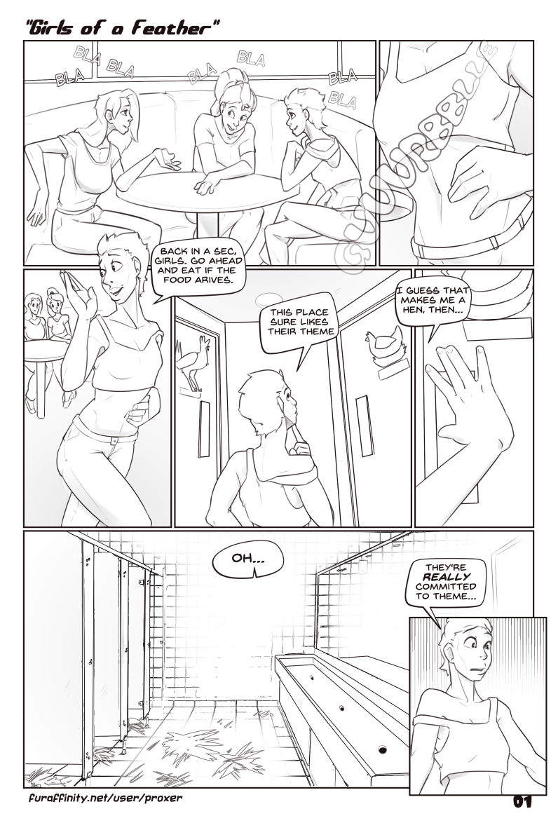 Girls of A Feather page 1 full
