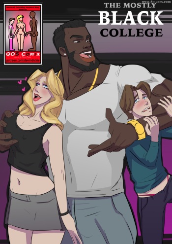 Mostly Black College (Interracial Cuckold Porn Comic) cover