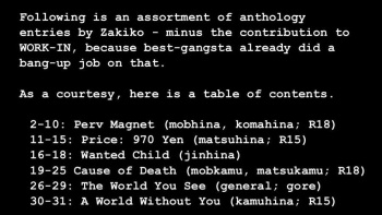 [ZCC(Zakiko)] Anthology Entries [English] cover