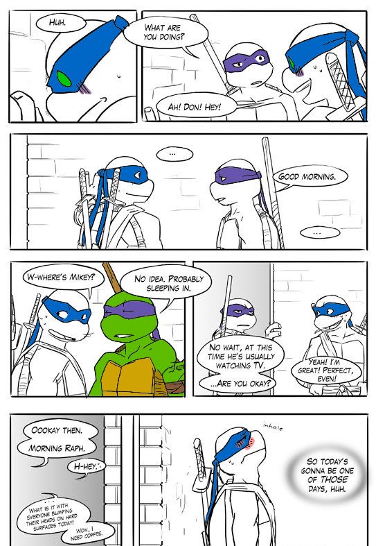 TMNT Black and Blue ch. 1 Colored by: Amateur page 11 full