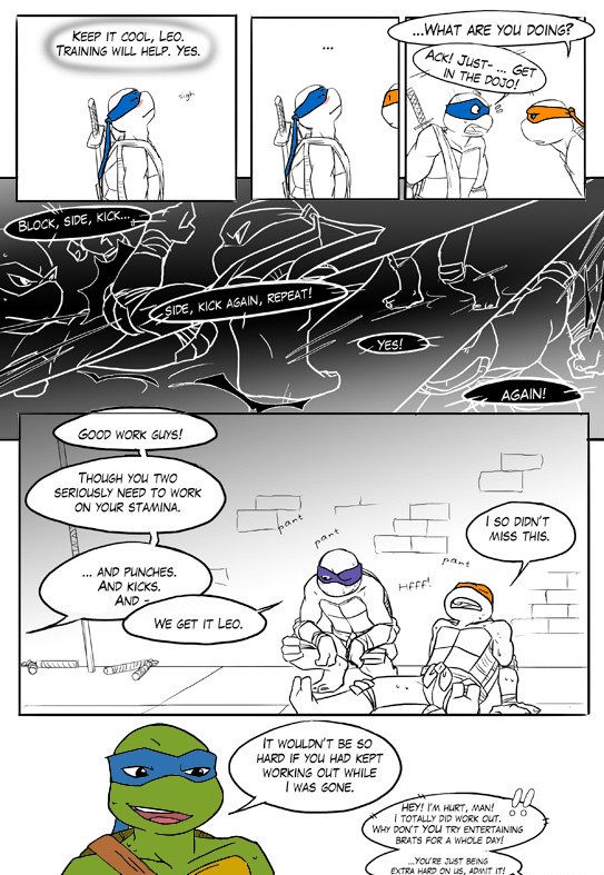 TMNT Black and Blue ch. 1 Colored by: Amateur page 12 full