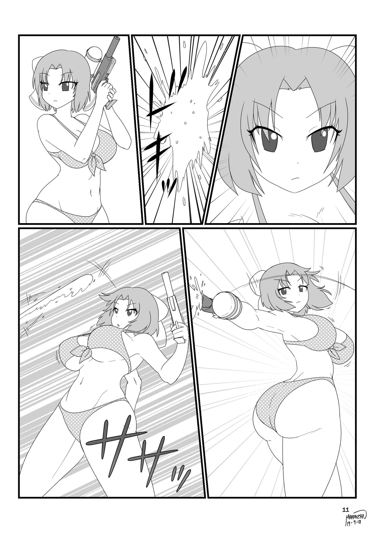Senran Kagura: Preggo Beach Splash page 12 full