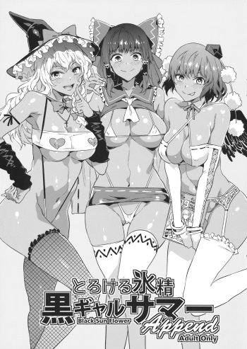(Shuuki Reitaisai 4) [Alice no Takarabako (Mizuryu Kei)] Torokeru Hyousei Kuro Gal Summer Append (Touhou Project) cover