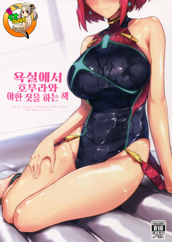 (C95) [Hokkebain! (Halcon)] Ofuro de Homura to Sukebe Suru Hon | 욕실에서 호무라와 야한 짓을 하는 책 (Xenoblade Chronicles 2) [Korean] [TeamHT] cover