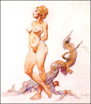 Vintage Erotica - The Girls of Frank Frazetta cover