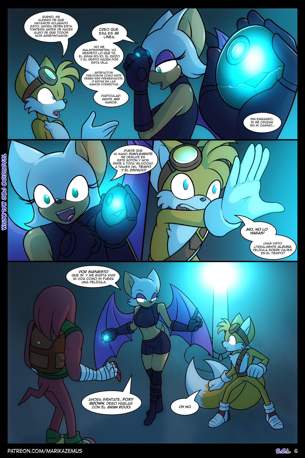 Sonic Boom: Echidna Nights | Noches de Echidnas page 6 full