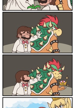 Bowsette/Peacher Super Crown Fanart