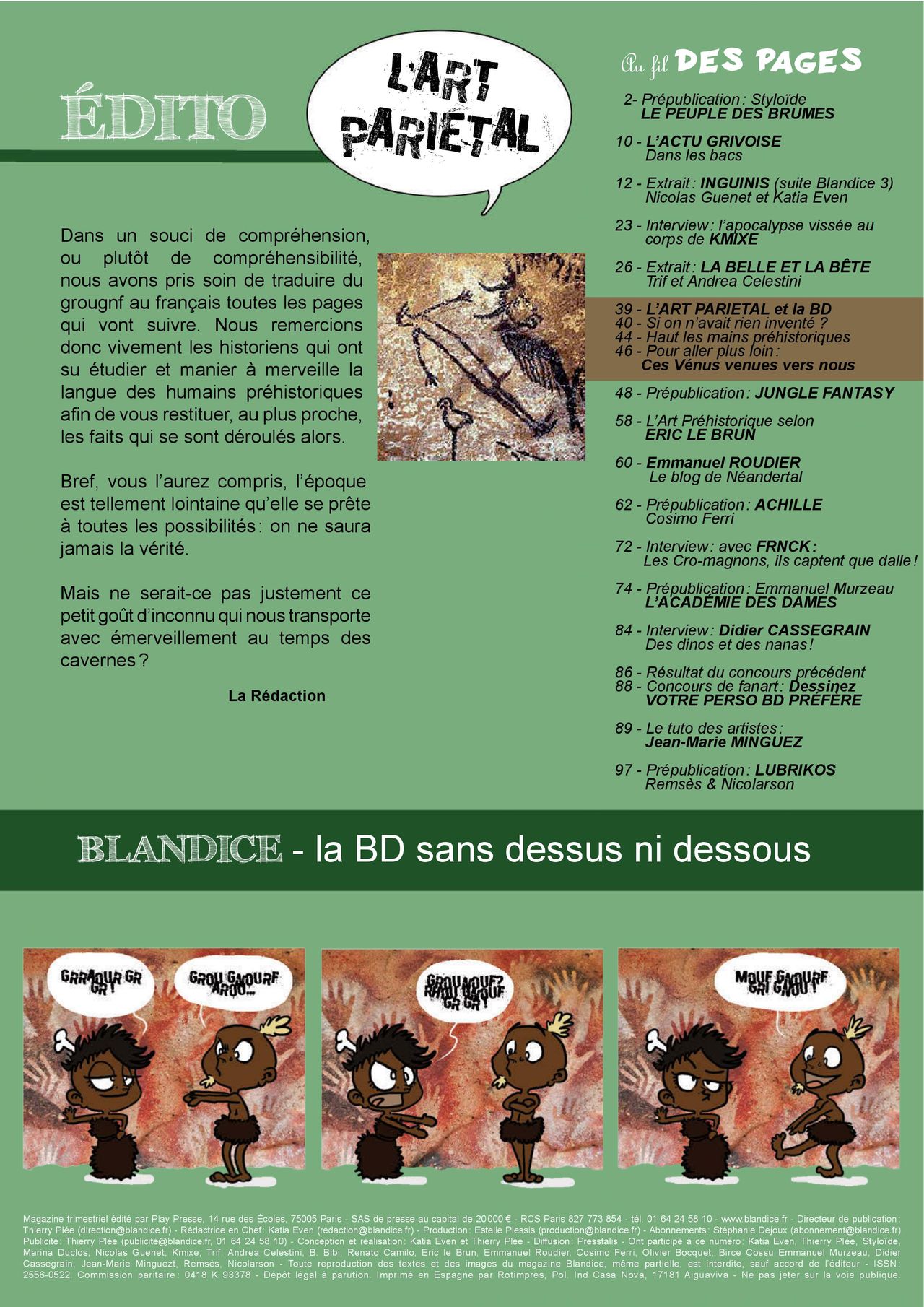 Blandice - 05 - L'art préhistorique dans la bd page 3 full
