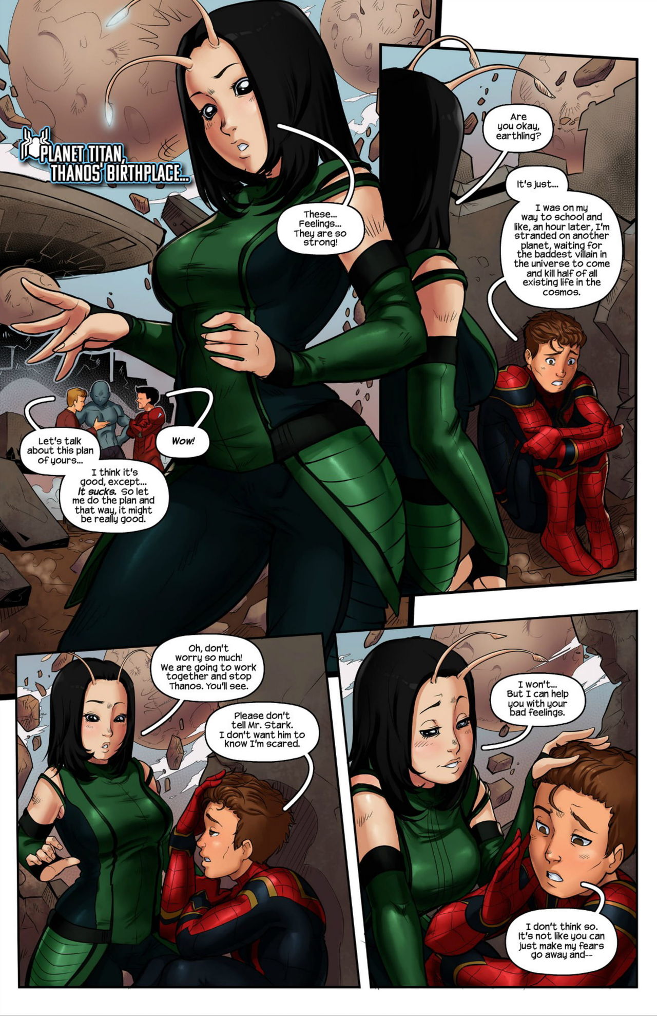 Tracyscops- Spider-man Infinity War page 3 full
