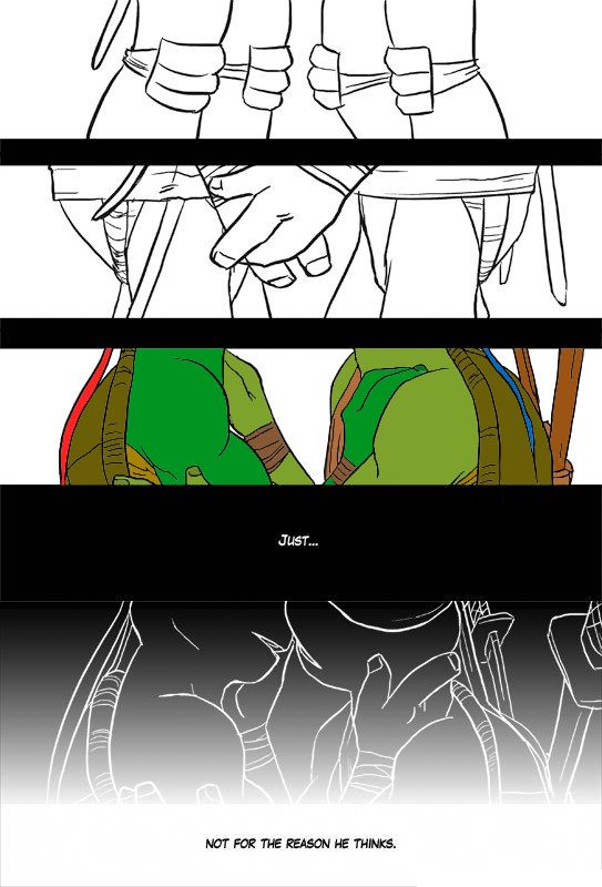 TMNT Black and Blue ch. 0 Colored by: Amateur page 11 full