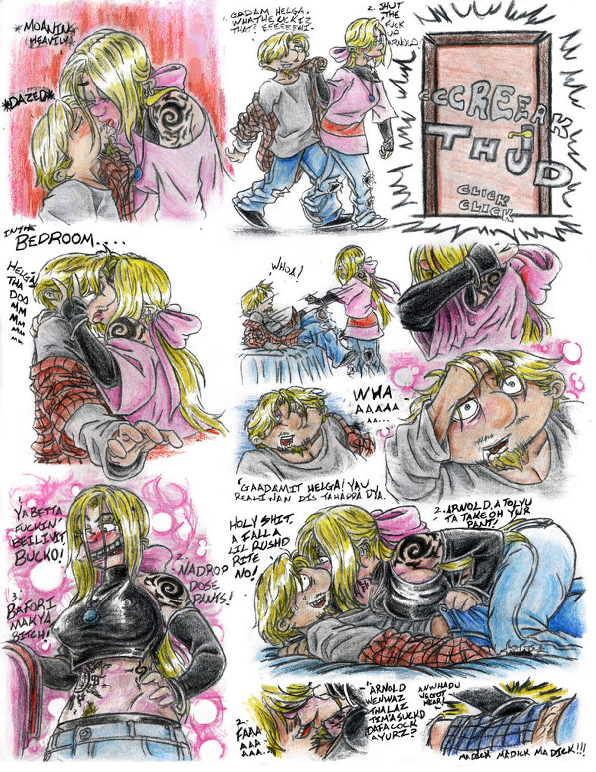 A drunk night with Arnold and Helga page 2 full