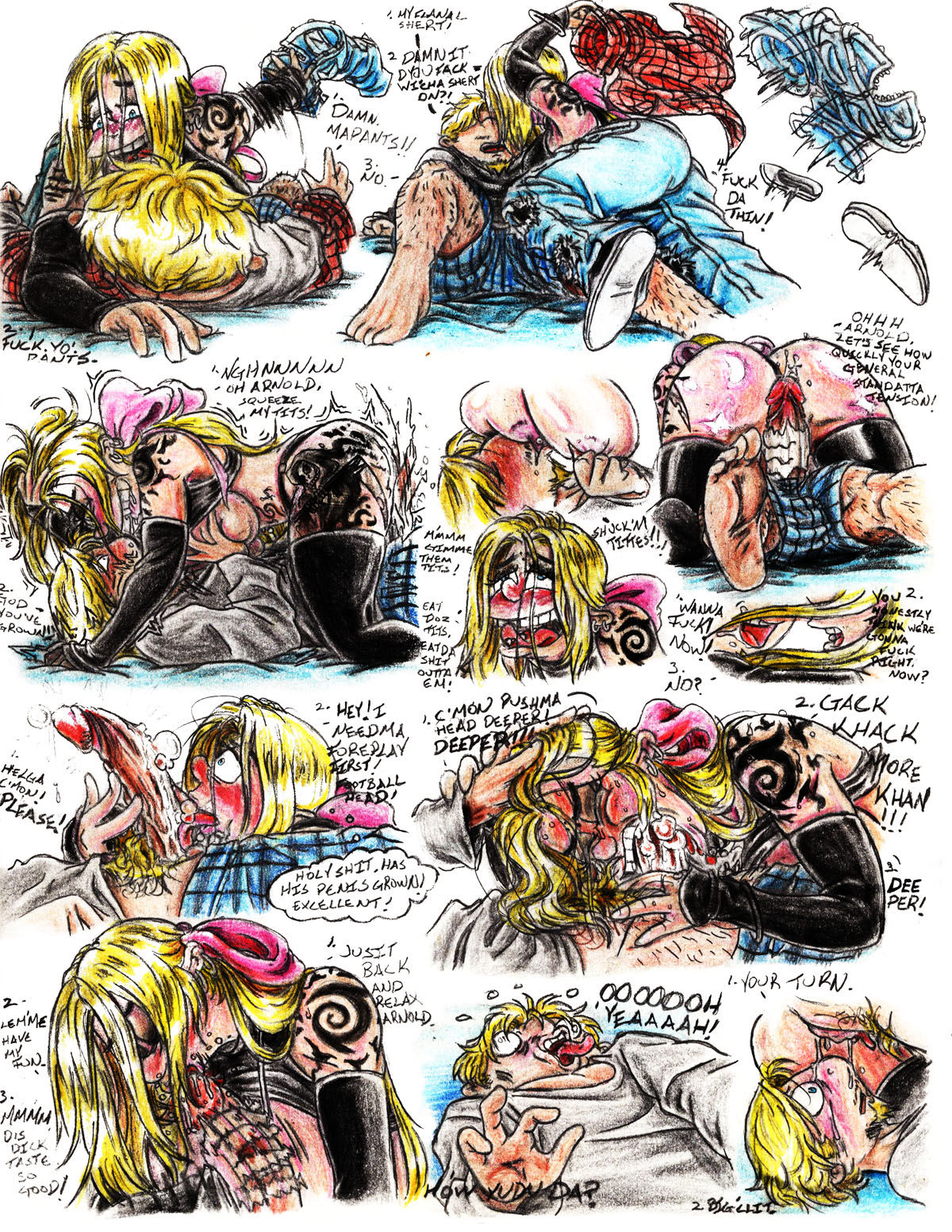 A drunk night with Arnold and Helga page 3 full