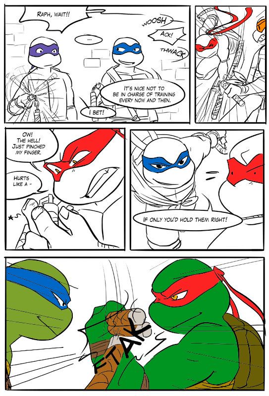 TMNT Black and Blue ch. 6 Colored by: Amateur page 11 full