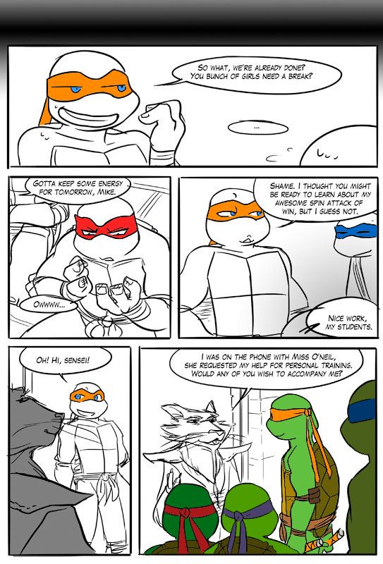 TMNT Black and Blue ch. 6 Colored by: Amateur page 12 full