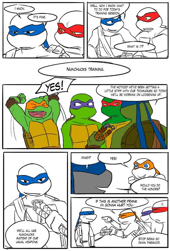 TMNT Black and Blue ch. 6 Colored by: Amateur page 9 full