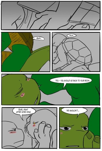 TMNT Black and Blue ch. 6 Colored by: Amateur cover
