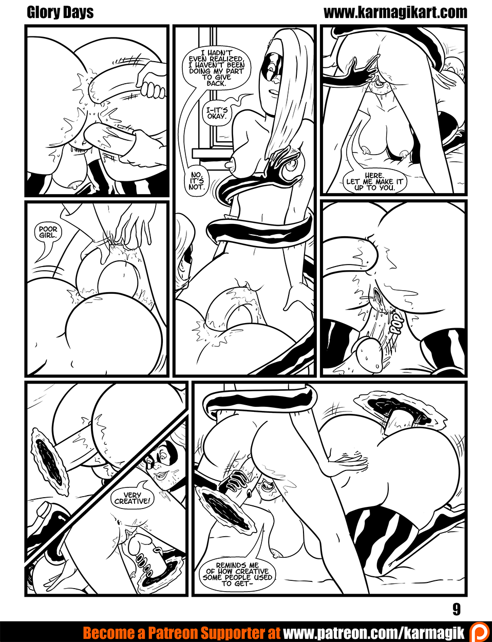 Elastigirl in Glory Days - Ink page 12 full