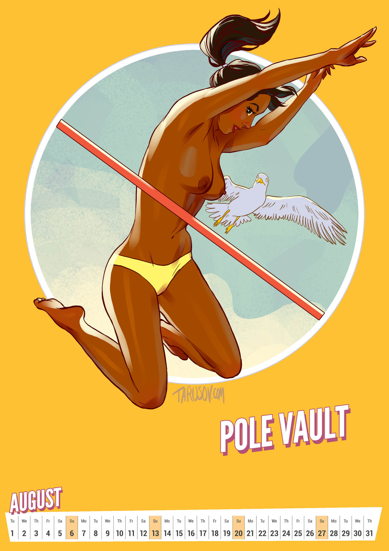 - 2017 Olympic Pin-Ups Calendar page 9 full