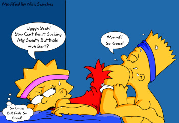 [Nick Sanchez] On Bart's Face (The Simpsons) cover
