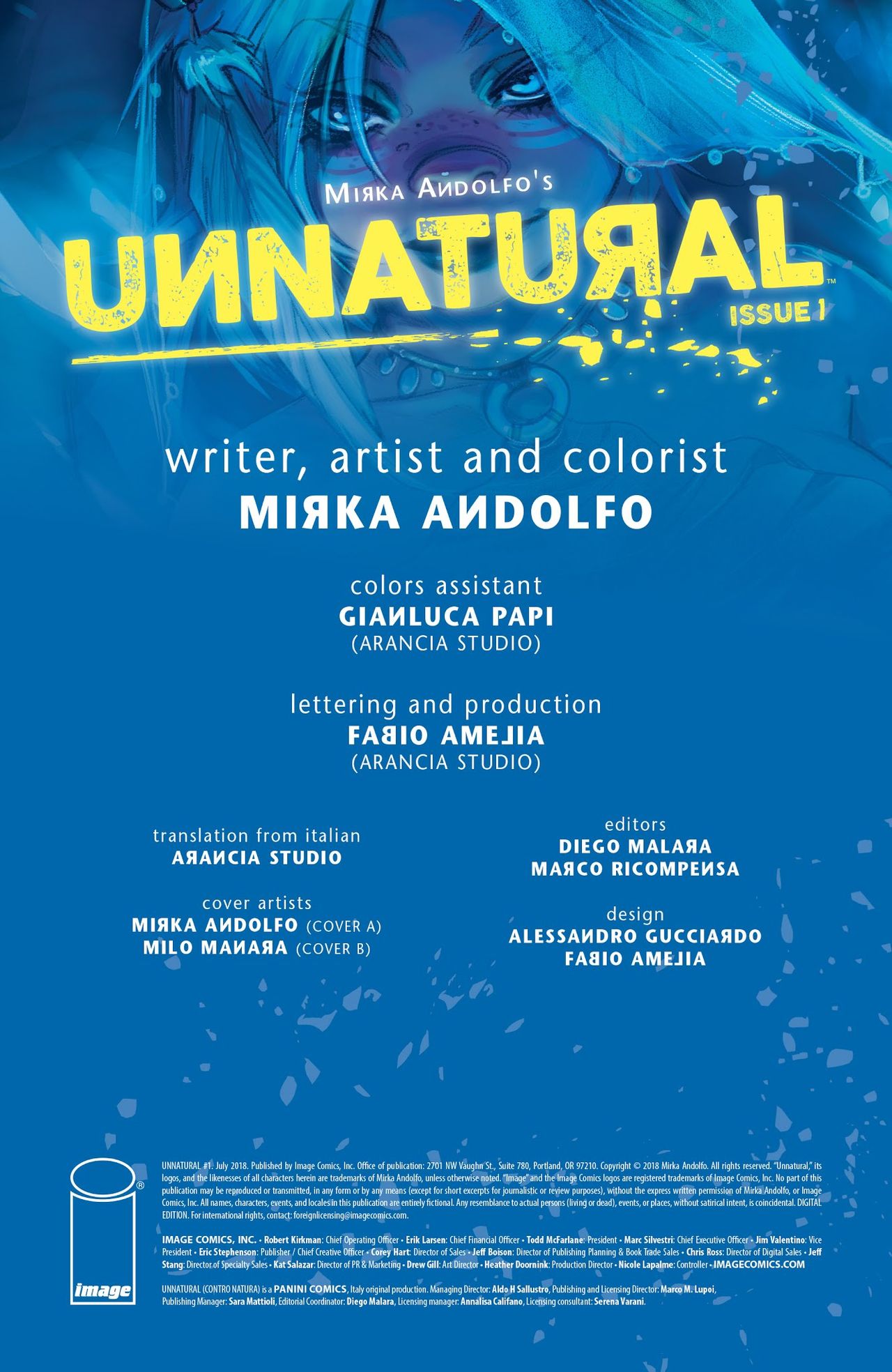 Unnatural - Issue 1 page 2 full