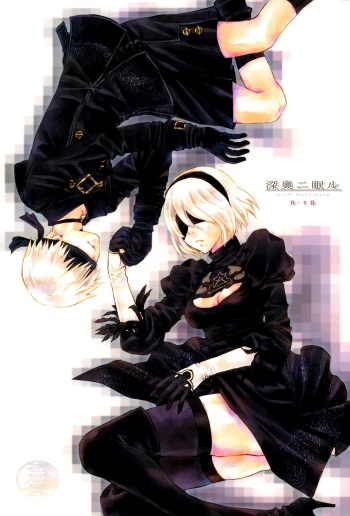 (SUPER26) [Usagizadou (Enu, Rua)] Shinou ni Nemuru (NieR:Automata) cover