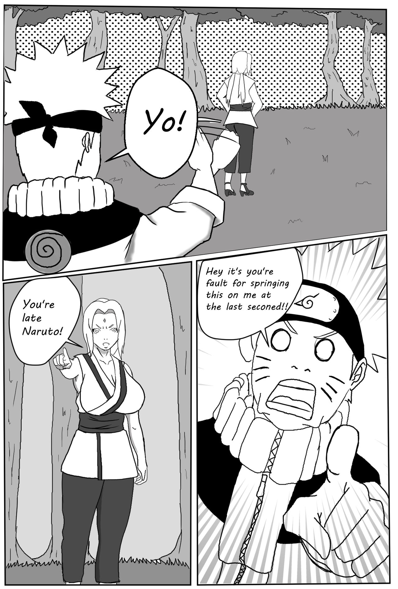 Naruto x Tsunade Comic page 3 full