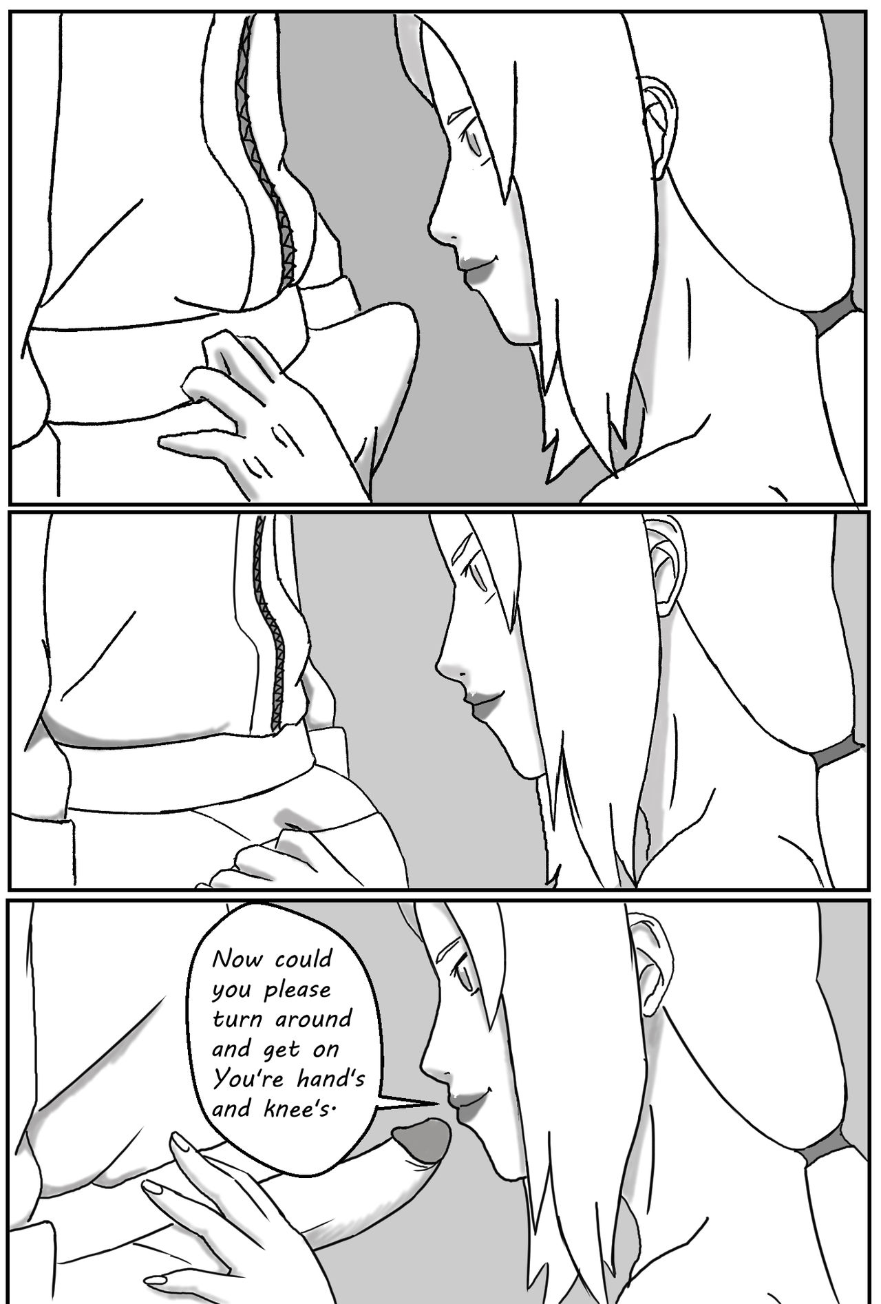 Naruto x Tsunade Comic page 9 full