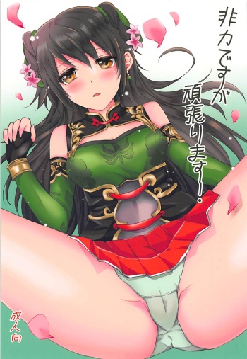 (COMIC1☆7) [momoirohoppe (Rei, Tomu)] Hiriki desuga Ganbarimasu! (Dynasty Warriors) cover