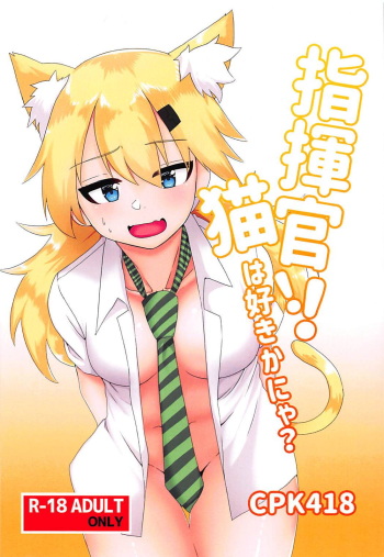 (C94) [CosmicPowerKitty (CPK418)] Shikikan!! Neko wa Suki kanya? (Girls' Frontline) cover